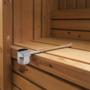 Modern Designer Stainless Steel <strong>Sauna</strong> Ladle with Wood Handles Customized Size for <strong>Sauna</strong> <strong>Accessories</strong> - Product Image 4