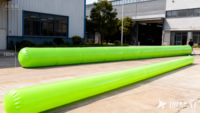 Adultes Logo personnalisé Bâche hermétique Gonflable Football air Pitch Diver Tubes Tournoi 3v3 air Pitch Arena Soccer Field