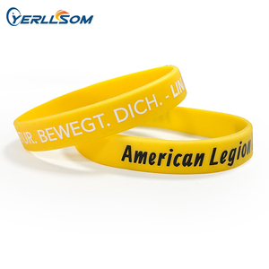 नए पेशेवर कस्टम उभरा टिकाऊ 15 मिमी मोटी खेल बैंड सिलिकॉन रिस्टबैंड रंग से भरे लोगो मुद्रण के साथ - Product Image 2