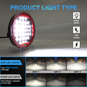 Faro redondo de coche de 9 pulgadas, luces LED de 185W para coche, luces LED de alto brillo de 6000K, luces led para todoterreno, faro para Jeeps Wranglers JL JK - Product Image 6