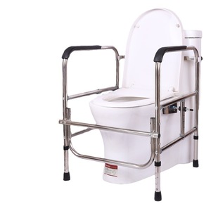 Toilet <b>Grab</b> <b>Bar</b> Stainless Steel Adjustable Height Width Non-Slip Support For Elderly Disabled Bathroom Safety Equipment - Product Image 2