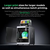 Imprimante 3D K2 Plus Combo haute vitesse 600 mm/s avec nivellement automatique, double caméra IA, impression multicolore pour laboratoires et industries, métal 70.4