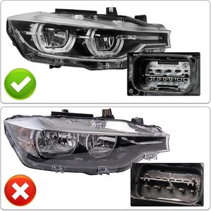 Par de Faros Delanteros de Repuesto Negros Tipo Proyector Halógeno LED COMPLETOS para BMW Serie 3 F30 Sedá<span class=keywords><strong>n</strong></span> 2012 2013 <span class=keywords><strong>2014</strong></span> 2015 - Product Image 6