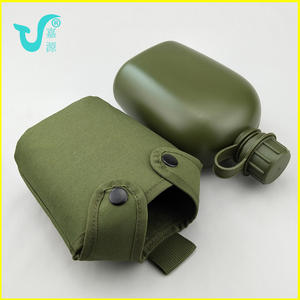 Échantillon gratuit cantine de combat verte de style allemand en aluminium trois cantine tactique de porte avec poignée - Product Image 4