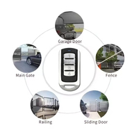 Télécommande universelle pour porte de garage, duplicateur 4 boutons 433,92 MHz, émetteur à code tournant, clé de commande de portail Aiba AB031 FCC