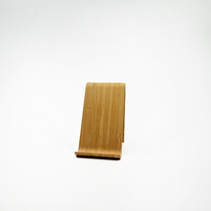 Bamboo Phone <b>Stand</b> 9.5x7x11.5cm Adjustable Desktop Holder For Tablet And Smartphone - Product Image 2