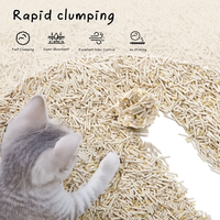 OEM ODM Marque Privée Litière pour Chat au Tofu Fibres Naturelles de Soja et de Pois Super Absorbantes Meilleur Prix d'Usine