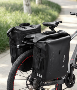ESLNF Sacs de vélo, sacs de vélo imperméables de grande capacité de 25 L, sacs de selle pour porte-bagages arrière, sac à dos de cycliste - Product Image 6
