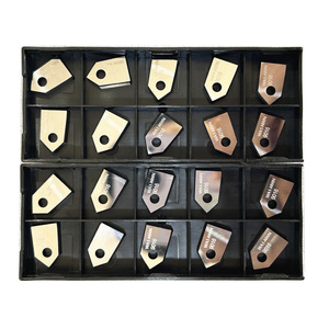 Chất lượng cao 45 độ tungsten carbide hình thành lưỡi OEM tùy chỉnh bê tông van ghế Cutter chèn đóng hộp chuyển công cụ - Product Image 4