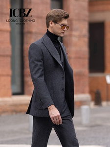 <span class=keywords><strong>Completo</strong></span> da <span class=keywords><strong>Uomo</strong></span> Elegante Nero Slim Fit di Alta Qualità con Abbottonatura Nera per Matrimonio e Occasioni Casual - Vendita all'Ingrosso - Product Image 5