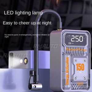 Inflador de Aire para Auto de 4000 mAh, Bomba de Neumáticos Inalámbrica, Compresor de Aire con Pantalla Digital de 3-150 PSI para Autos, Motocicletas y Bicicletas - Product Image 1