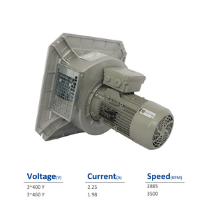Ventilador Centrífugo de Refrigeración para Gabinete de Control ZIEHL-ABEGG RF22P-2DN.B4.5R 220mm 400V 1100W 2885RPM - Product Image 2