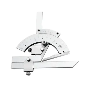 RTS Universal Bevel Protractor 0-320 Degree Angle Adjustable Vernier Protractor goniometer