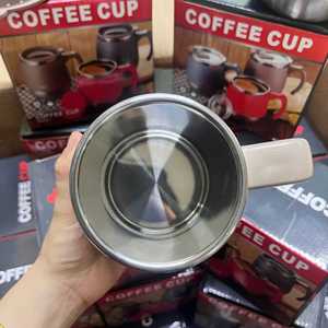 Stainless Steel Vacuum Insulated Double-Layer <b>Egg</b>-Shaped Mug with Handle Large Capacity Office Coffee Cup - Product Image 4