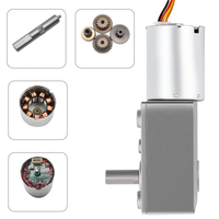 Moteur à engrenages sans balais CC 12V 24V Faradayisé avec réducteur à vis sans fin autobloquant pour serrure intelligente et fenêtre