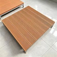 Plancher extérieur en WPC imperméable antidérapant moderne 100x100cm avec installation rapide