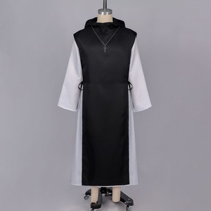Conjunto de Disfraz de Monje Medieval Vintage, Túnica Larga Unisex de <span class=keywords><strong>Fraile</strong></span> para Representaciones Teatrales y Juegos de Rol de Halloween - Product Image 1