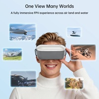 Lunettes FPV Walksnail Ascent HD avec écran LCD 4,5 pouces 1080P et antenne à gain élevé 4,9 dBi pour drones et voitures RC