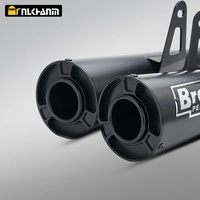 Système d'échappement pour moto Hayabusa GSX1300 Gen3, double sortie, liaison intermédiaire, modification Brock Allen, état neuf