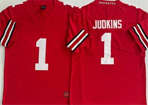 Американский футбол 2025 года, колледж, Охайо Стейт, 10 # Сайин 17 # ТЭЙТ 4 # СМИТ 25 # ДЖЕКСОН 33 # САВЕЙЕР 1 # Джудкинс 7 # Футболки STROUD с вышивкой - Product Image 3