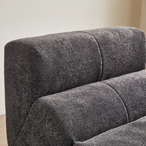 ชุดผ้ากำมะหยี่สีเทาเข้มแบบแยกส่วนทนทานประหยัดพื้นที่ห้องนอนหอพักวิลล่าห้องนอน - Product Image 4