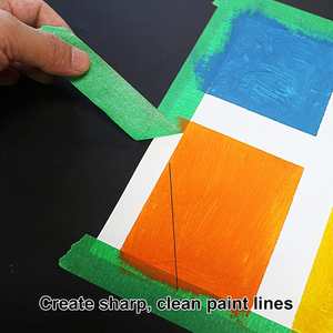 Cinta de Crepé Verde Lima de Alta Visibilidad para Barreras de Zonas de Construcción y Marcado de Pisos de Almacenes - Color de Seguridad ANSI - Product Image 4