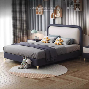 Lit d'enfant moderne et minimaliste, lit simple pour adolescent garçon, lit <span class=keywords><strong>de</strong></span> petite taille pour chambre d'enfant garçon, lit <span class=keywords><strong>de</strong></span> princesse pour fille - Product Image 1