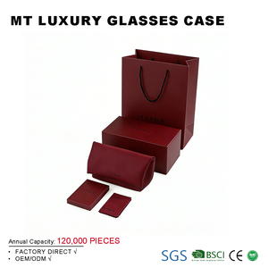 Ensemble d'emballage de luxe en feutre PU souple et magnétique pour <span class=keywords><strong>lunettes</strong></span> de soleil, avec boîte en carton personnalisée et <span class=keywords><strong>étui</strong></span> <span class=keywords><strong>à</strong></span> <span class=keywords><strong>lunettes</strong></span> - Product Image 1
