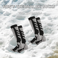 Chaussettes de ski d'hiver épaisses et isolées à fond éponge, longues, pour hommes, absorbant la transpiration, chaudes, pour sports de plein air, vente en gros usine