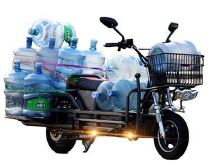 มอเตอร์ไซค์สกู๊ตเตอร์ไฟฟ้าสำหรับคนบรรทุกของหนักสีดำ1500W แบบคลาสสิกสองล้อน้ำหนัก300กก. - Product Image 3