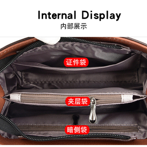 Luxury Designers PU Leather Shoulder Hand Bags Cover Pocket Crossbody Bag Custom Women's Messenger Bags - Product Image 5