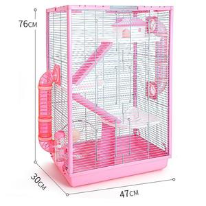 Sang trọng syrian dây lưới <span class=keywords><strong>Stackable</strong></span> 3 tầng màu xanh màu hồng hamster lồng Acrylic để bán - Product Image 5