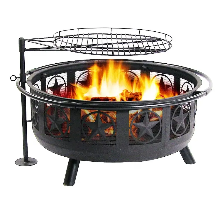 Lareira de fogueira para churrasco brasileira ao ar livre, lareira de alta qualidade para jardim