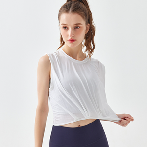 เสื้อกล้ามโยคะแขนกุดรัดรูปสำหรับผู้หญิง ขายส่ง เสื้อออกกำลังกายแห้งเร็ว ระบายอากาศได้ดี เหมาะสำหรับวิ่งและเล่นกีฬา - Product Image 3