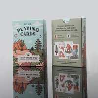 Cartes à jouer en papier de haute qualité 63*88cm avec logo personnalisé recto-verso pour sublimation, pour usage familial, respectueuses de l'environnement