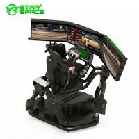 Software y Hardware de Desarrollo Independiente para Simulador de Conducción de Automóviles con 3 Pantallas, Fórmula 1:1 de Tamaño Real