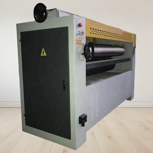 Dual-Sided Automatic Wood Plate Gluing Machine Double-Action Rolling Woodworking <b>Glue</b> Coating Equipment - Product Image 3