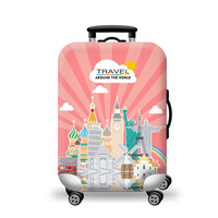 Housse de protection décorative pour bagages, matière spandex, haute élasticité, imperméable, 2 pièces