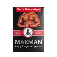 MAXMAN Toallitas Extra Delay, 10 Uds., Natural Prolong Climax Love Enhancement, ayuda a los hombres a lograr sexo durante mucho tiempo para hombres