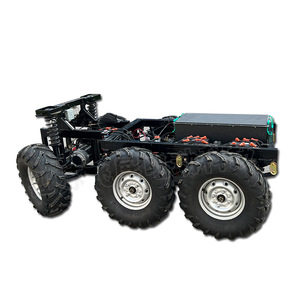 <b>Electric</b> 6x6 Rc Truck With Range Extender Remote Control Off Road Climbing Chassis Metal <b>Kit</b> For 14 Years Up - Product Image 1