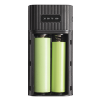 Boîtier de batterie Li-Polymère DIY avec 2 ports de sortie USB, coque en plastique ABS, écran LCD, interfaces Micro/USB/Type-C