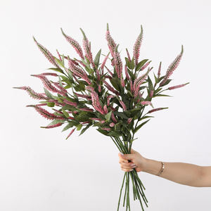 Nouveau Design Artificielle En Plastique Fleur Sétaire Jolie Fil Salvia Japonica Astilbe Pour Bleu Thème Fleur De Mariage - Product Image 1