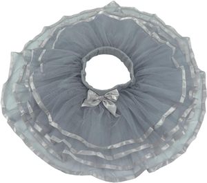 BGFKS <span class=keywords><strong>Gonna</strong></span> tutù da balletto in <span class=keywords><strong>tulle</strong></span> plissettato a 4 strati per ragazze con fiocco per capelli o fascia per compleanno - Product Image 2
