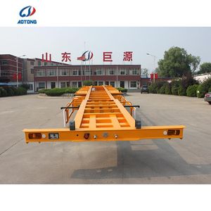 Semi-remorque squelette 3/4 essieux 20/40/45 pieds, châssis squelette, remorque porte-conteneurs 30-80 T pour camion à <span class=keywords><strong>vendre</strong></span> - Product Image 4