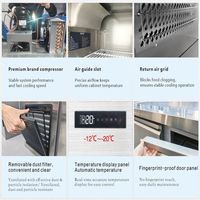 Mesa de Trabajo para Congelación Rápida de Acero Inoxidable, Gran Capacidad para Almacenamiento de Alimentos Congelados en la Industria de la Hostelería