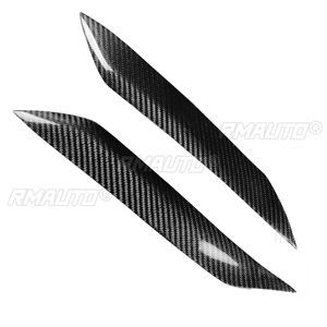 1 par de cubiertas decorativas para faros delanteros de coche, de fibra de carbono real, para Toyota Reiz 2004 2005 2006 2007 2008 2009 - Product Image 4