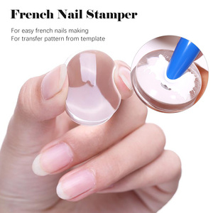 NATO ABBASTANZA Trasparente Del Silicone Stamper Nail Polish Gel di Stampa Trasferimento di Strumenti Gelatina Nail Stamper con Raschietto - Product Image 3