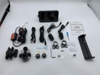 Navigateur GPS pour moto de 5 pouces avec CarPlay intégré, Wi-Fi et 1 an de support, écran tactile IPS étanche, montage sur tableau de bord
