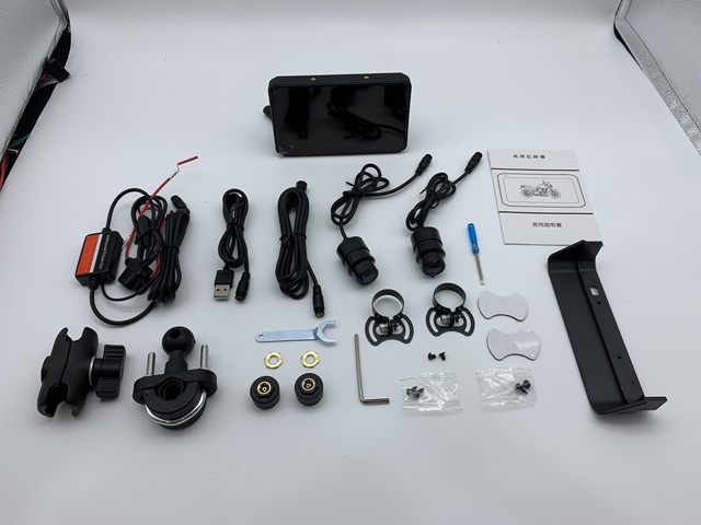 5 Inch Motorcycle GPS Navigator with Carplay Built-in WiFi & 1 Year Support Waterproof IPS Touch Screen Dashboard Mount