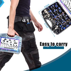 Bán hàng nóng 1/8 \ "1/4 \" 1/2 \ "nhanh chóng kết nối không khí ống phụ kiện <span class=keywords><strong>Kit</strong></span> 53pcs nhựa đẩy kết nối khí nén làm sạch các bộ phận thiết bị - Product Image 2